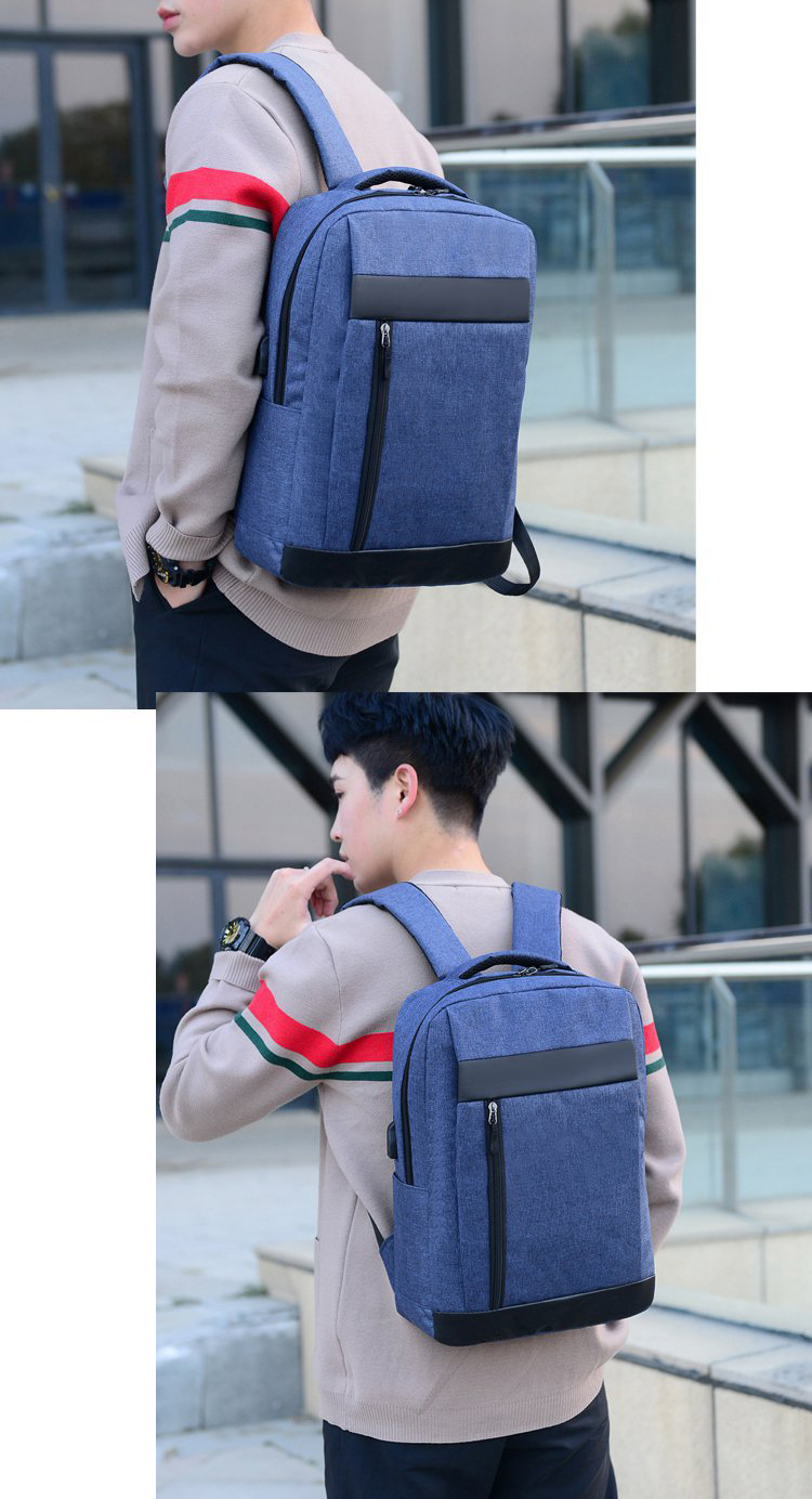 Laptop bag Men's Bags Travelling bag  School Bags 3Pcs/set USB Charging Socket Unisex Backpack+Shoulder bag+Wallet Handbags Backpacks