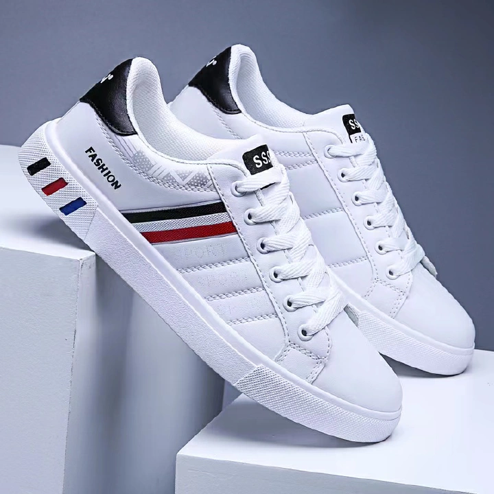 New arrival Leather Sneakers Sports shoes Men's Shoes Rubber shoes  Skate shoes  Walking shoes Versatile casual sneakers