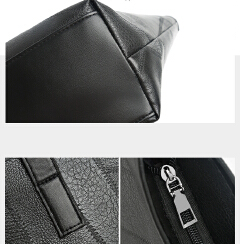 【with toy bear】New Arrivals PU splicing  Women's Bags Tote Bags  handbags Trendy  Shoulder Bag