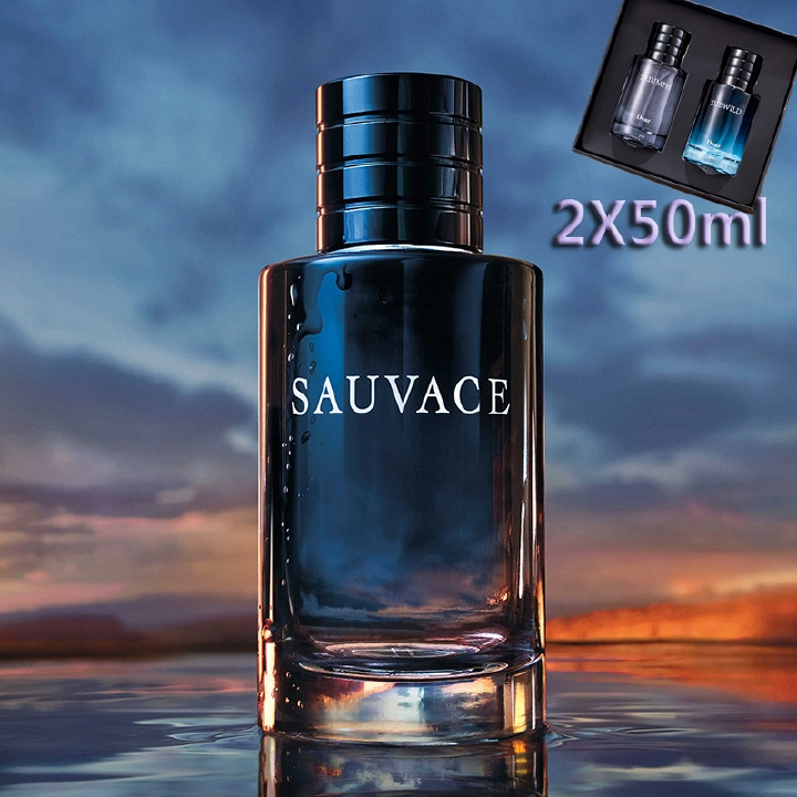 New arrivals 50ml*2pcs Men's Perfumes of Different Fragrances & Deodorants  Fragrance Natural Floral&Fruit Sweet Smell Long Lasting Sexy Parfum  Men's Fragrance