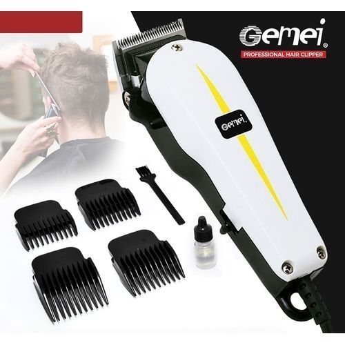 Professional Electric Hair Clipper Hair Shaver - White &amp; Black
