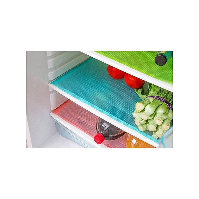 4 Piece Multifunction Refrigerator Mat Fridge Anti-fouling Anti Frost Waterproof Pad