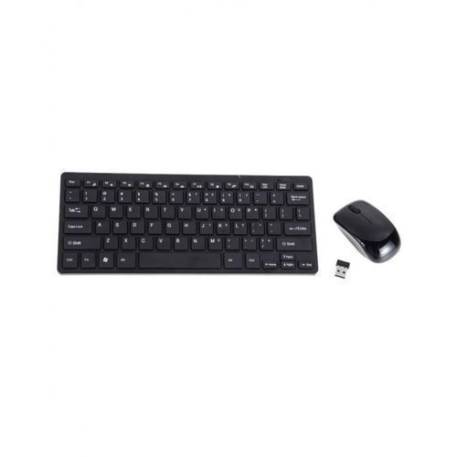 Wireless Keyboard &amp; Mouse Combo High Speed - Black