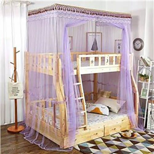 Mosquito Net For Double Decker Free Size - (Purple)