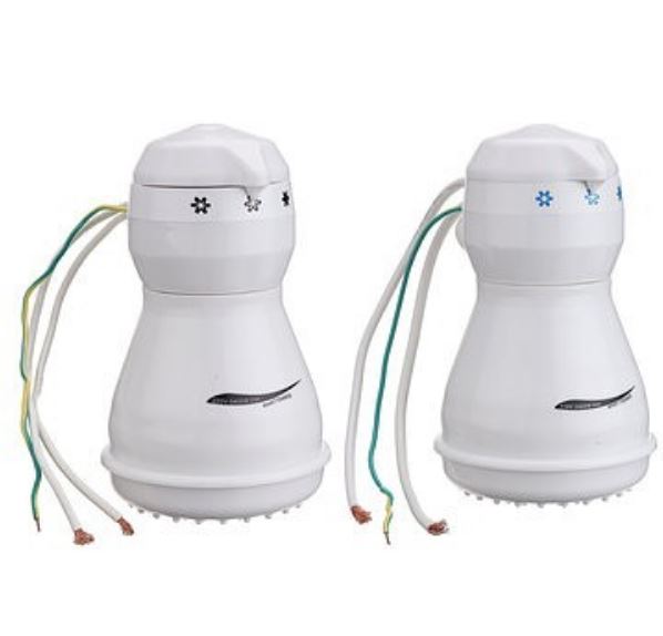 Instant shower for salty water