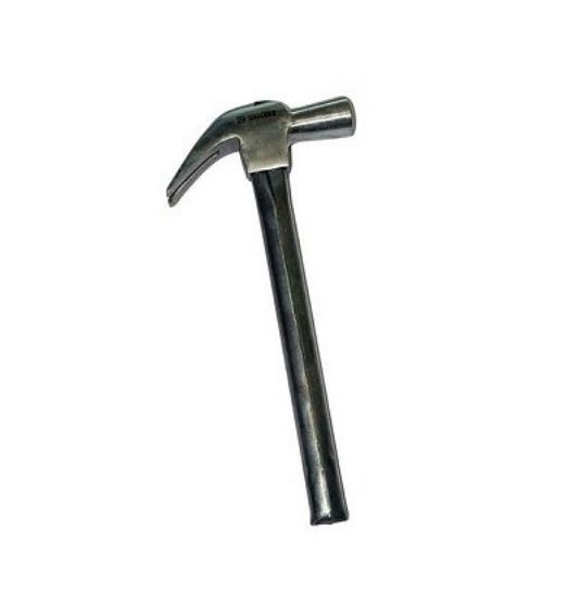 Claw hammer metallic handle