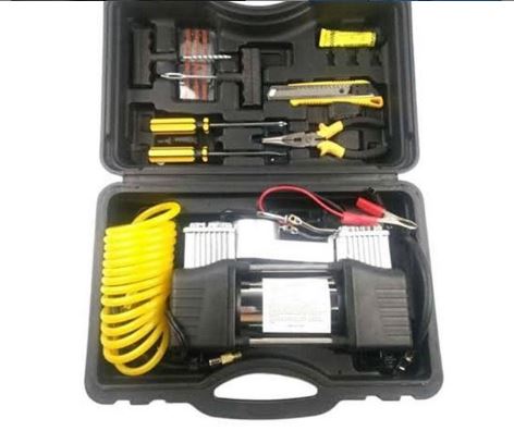 2 double column cylinder with tyre repair set kit