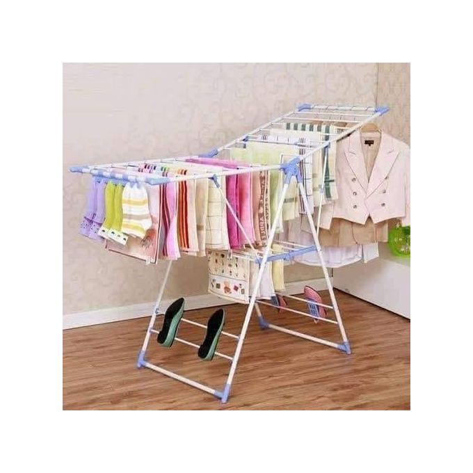 Foldable clothes drying rack