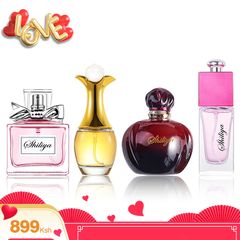 4Pcs Ladies Perfumes Women Eau de Parfum Long Lasting Four Different Fragrances & Deodorants 25ml*4 Bottles Four Different Fragrances 25ml * 4 Bottles