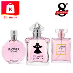 30ml * 3 Bottle 3pcs Ladies Perfumes Eau De Parfum Floral Fragrances Long Lasting Deodorants Pink