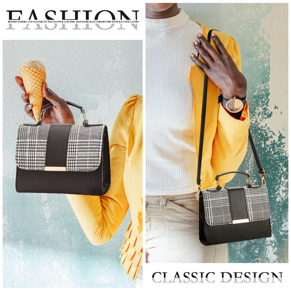 Handbags for Ladies Shoulder Sling Bags Crossbody Women Messenger Bag Classic PU Leather Waterproof