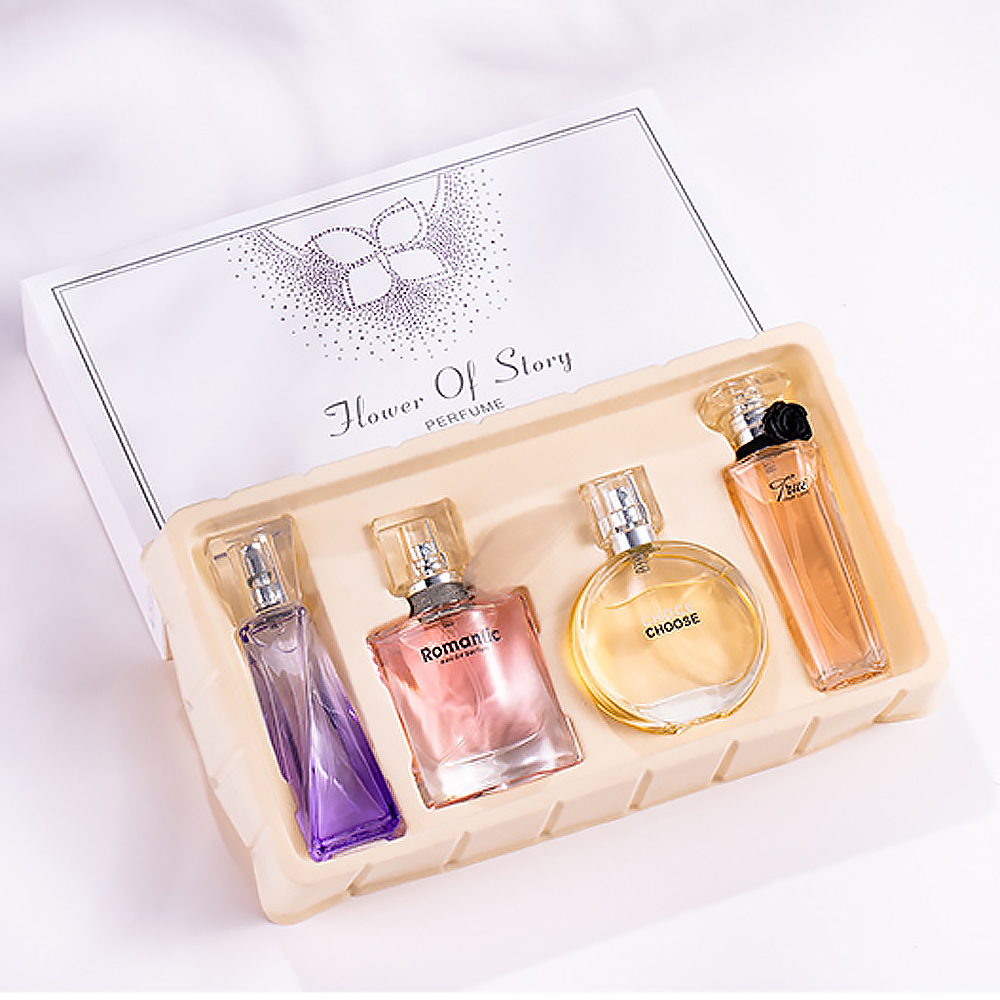 25ml*4 Bottles Ladies Perfume Set Perfume Set Perfumes Flowers Different Fragrance Women Eau De Parfum Long Lasting Business Deodorants Gifts