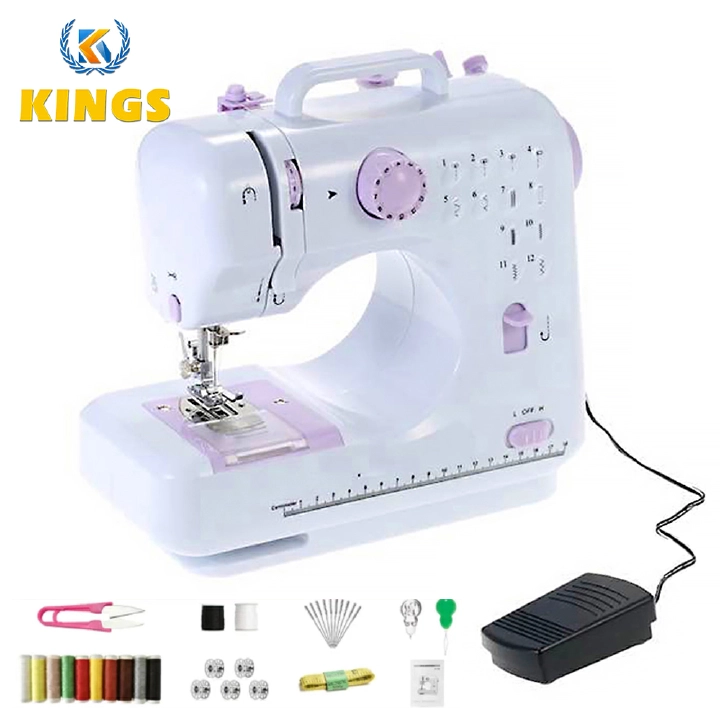 Households Sewing Machine 12-pin Foot Pedal Double Thread Ironing Pressing