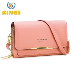 Ladies Crossbody Sling Bag Women Shoulder Bags Wallet Top-Handle Bags Purse PU Leather Waterphroof Pink