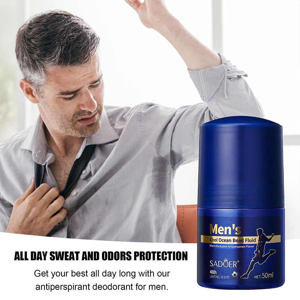 2Pcs Men Bead Fluid Exclusive Antiperspirant Flavor Deodorization