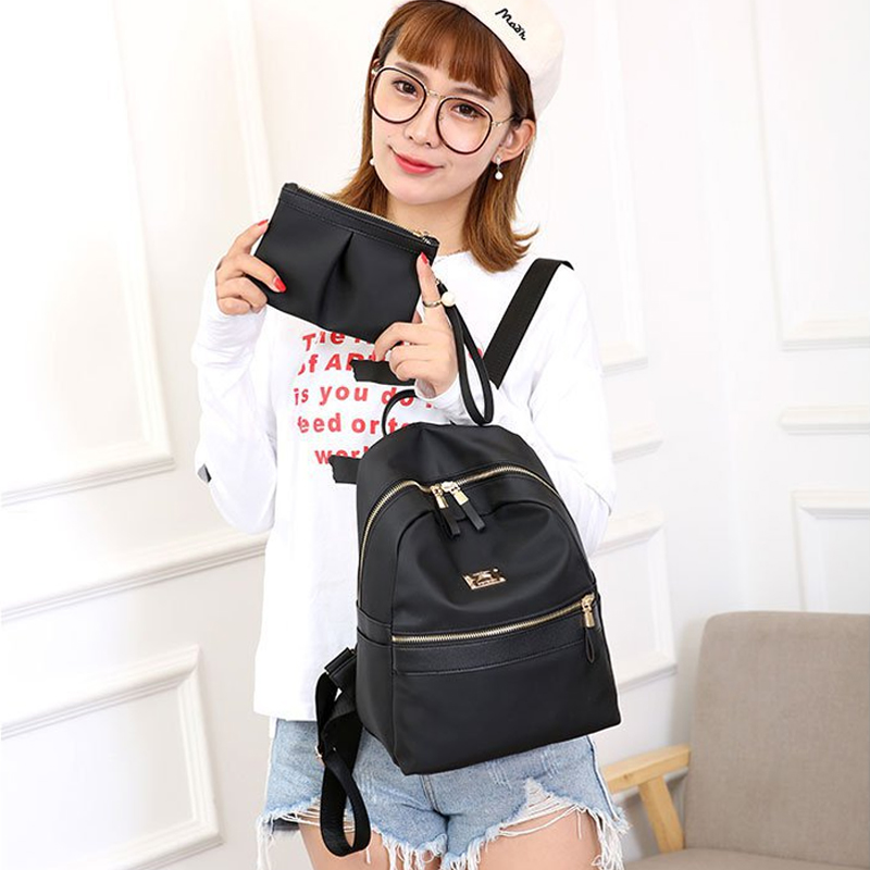 2 In 1 Ladies Backpack Bag School Bags Casual Bag Women Purse Mini Bag