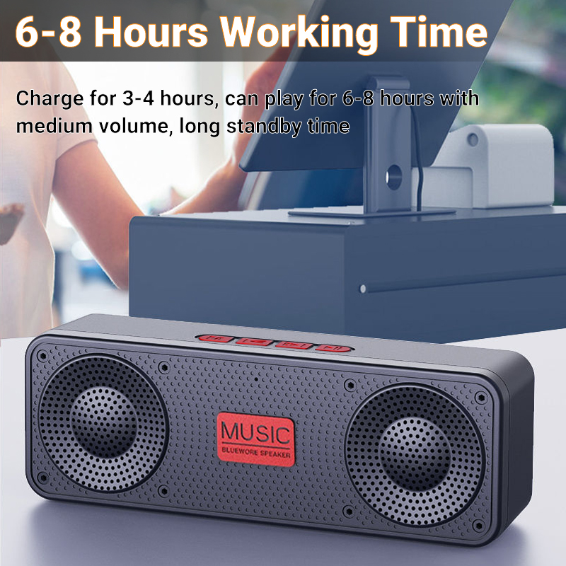 Portable Bluetooth Speaker  TF Card FM Mode HD Sound Quality FM Music