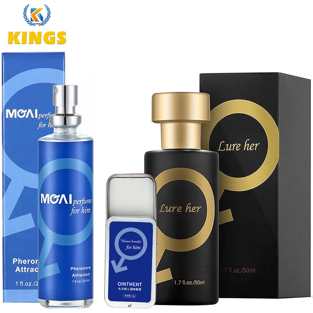 3 PCS Perfumes & Solid Balm Set Men and Women Eau De Parfum Set Fruity Fragrance