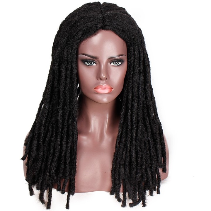 18 Inch Synthetic Wigs For Black Women Men Crochet Braids