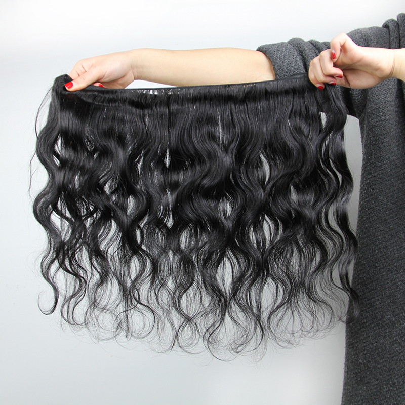 Rosemary Beauty 8A Brazilian Human Hair Body Wave 100g/pcs Natural Color Hair Extensions