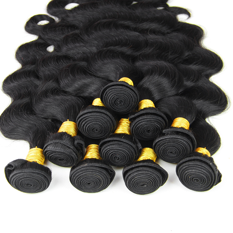 Rosemary Beauty 8A Brazilian Human Hair Body Wave 100g/pcs Natural Color Hair Extensions