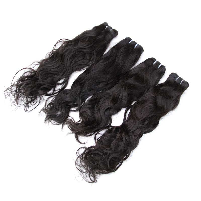 Natural Wave Human Hair Extensions 8A Unprocessed Virgin Human Hair Weave 100g/pcs Natural Color