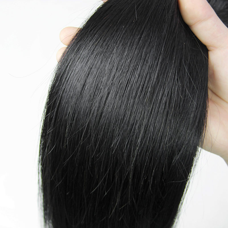 Straight Human Hair Bundles Chinese Human Virgin Hair Weave 100g/pcs Natural Color