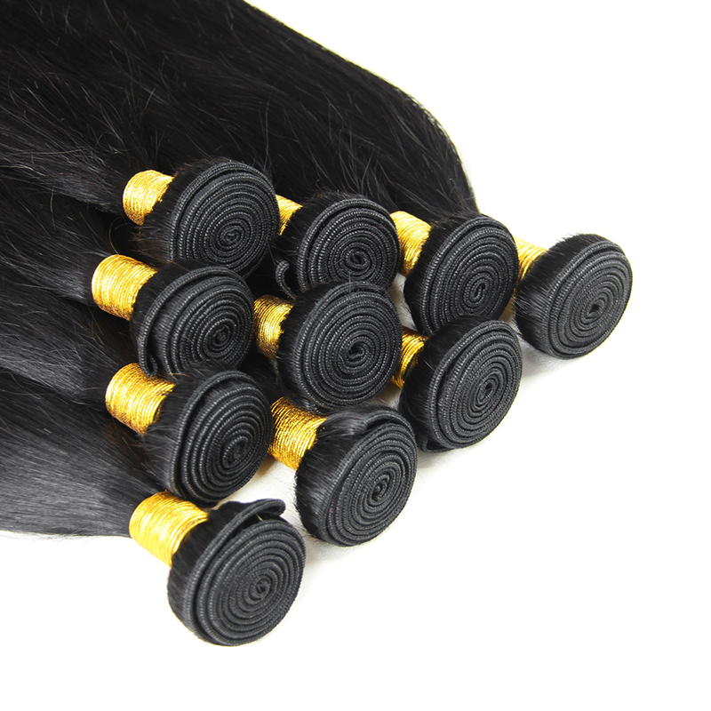 Straight Human Hair Bundles Chinese Human Virgin Hair Weave 100g/pcs Natural Color