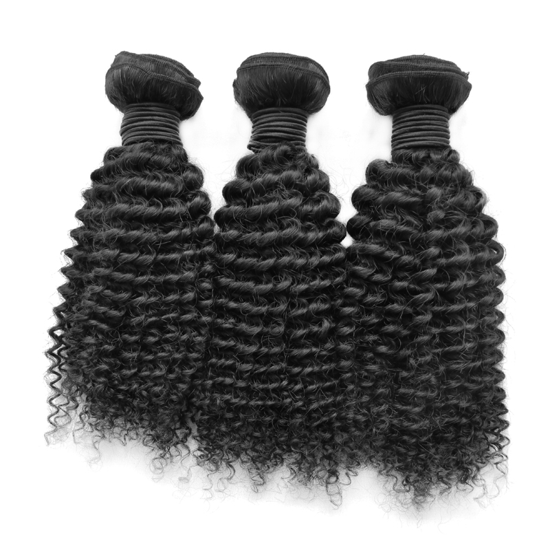 3 Bundles Curly Weave Indian Virgin Hair Kinky Curly Human Hair Extension 100g/pcs 8&apos;&apos;-30&apos;&apos;