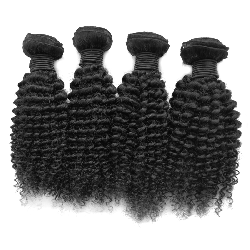 Mongolian Kinky Curly Human Hair 100% Unprocessed Virgin Remy Hair Weave Extension 100g/pcs 8&apos;&apos;-30&apos;&apos;