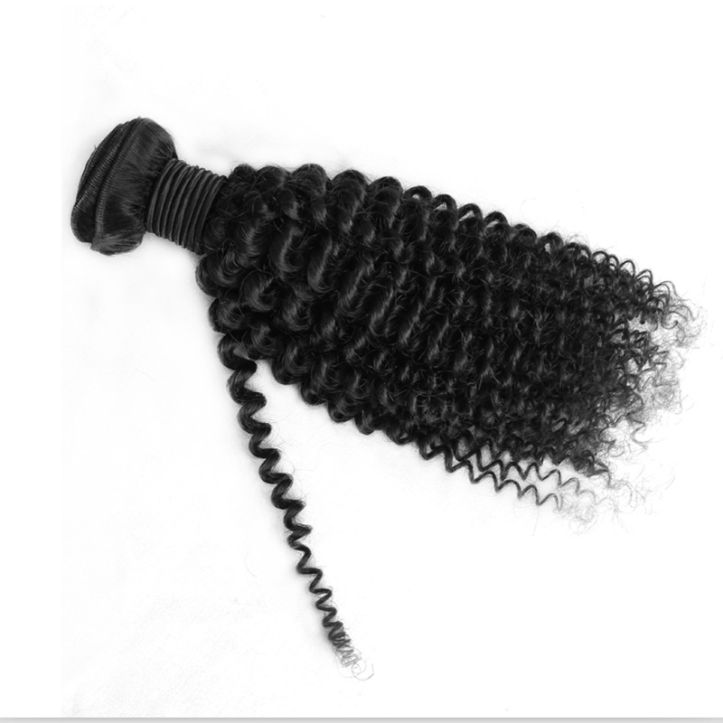 Mongolian Kinky Curly Human Hair 100% Unprocessed Virgin Remy Hair Weave Extension 100g/pcs 8&apos;&apos;-30&apos;&apos;