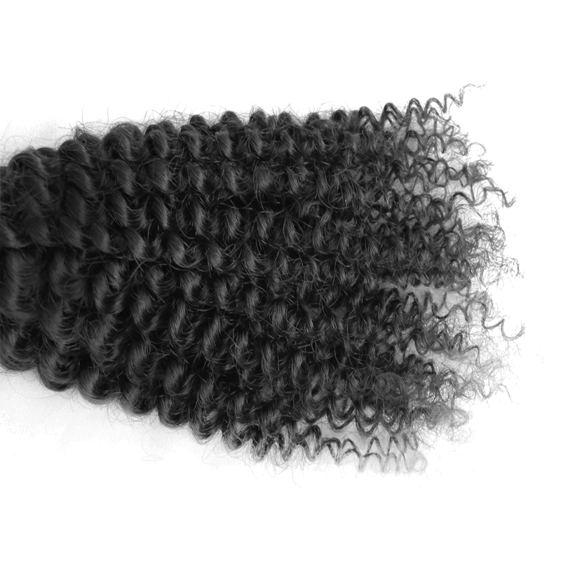 Mongolian Kinky Curly Human Hair 100% Unprocessed Virgin Remy Hair Weave Extension 100g/pcs 8&apos;&apos;-30&apos;&apos;
