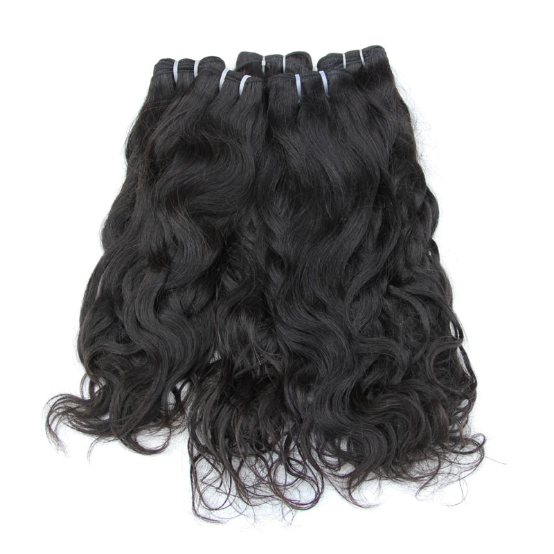 Indian Natural Wave 100g/pc Hair Weave 100% Unprocesssed Human Virgin Hair Extensions 8&apos;&apos;-30&apos;&apos;