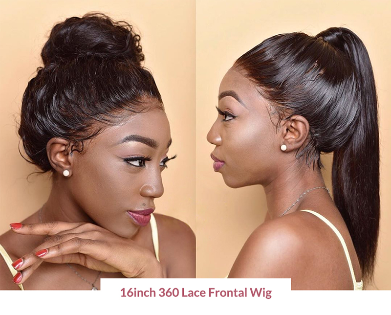 Straight 360 Lace Frontal Wigs 360 Deep Lace Part Human Hair Wigs Swiss Lace Front Human Hair Wigs