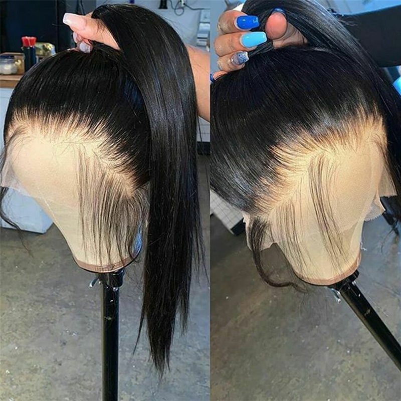 Straight 360 Lace Frontal Wigs 360 Deep Lace Part Human Hair Wigs Swiss Lace Front Human Hair Wigs