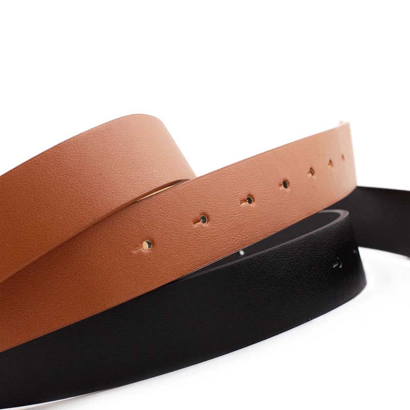 Double Ring Belts For Women Fashion Dress Jeans Belt PU Leather Metal Buckle Heart Pin Waist Belts Lady Girls Leisure Waistbands