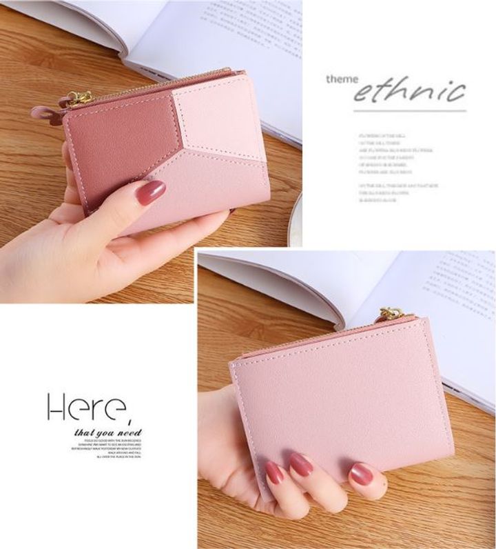 Women&apos;s Wallets Small Mini Safe Money Bag Female Short Butterfly Fringed Zipper Purse Credit Cards