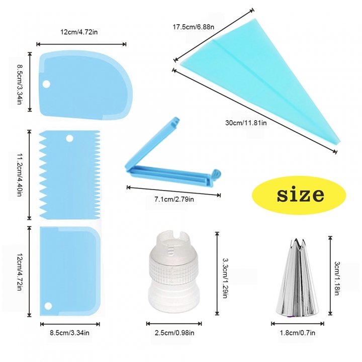 14Pcs Stainless Steel Flower Icing Piping Nozzles Cake Pastry Decorating Accessories Baking Tools
