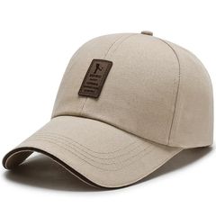 Men's Adjustable Baseball Cap Casual Leisure Hats Fashion Boy Snapback Hat Cap Khaki adjustable size