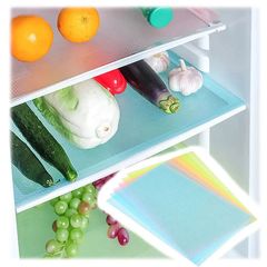 4pcs/set Silicone Fridge Mats A Rugs In The Fridge Refrigerator Table Mat On The Dining Tables As picture 4pcs(45*30)