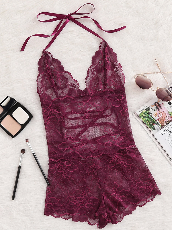 Women&apos;s Sexy Lace Sleepwear Sleepwear Sleepwear Suit