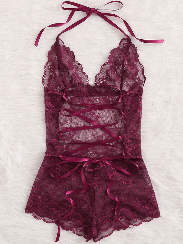 Women&apos;s Sexy Lace Sleepwear Sleepwear Sleepwear Suit
