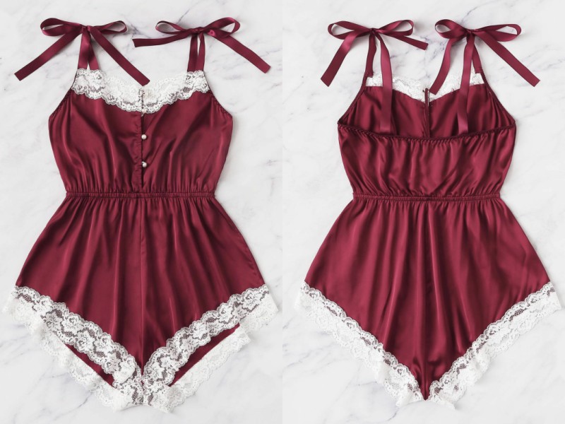 sexy sleepwear Adult lingerie lace romper home sleepwear