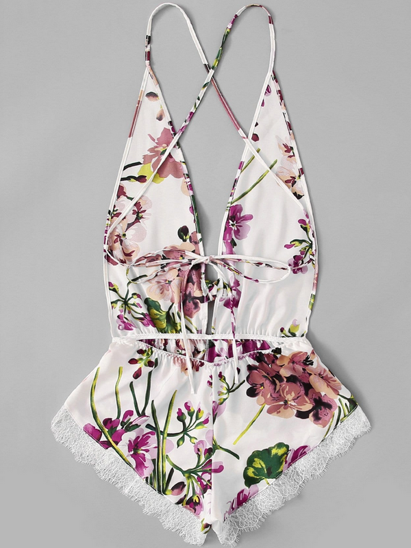 Sexy conjoined Fashion Short Sexy Connected Sleepwear