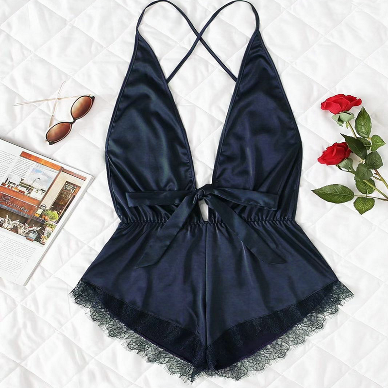 Sexy conjoined Fashion Short Sexy Connected Sleepwear