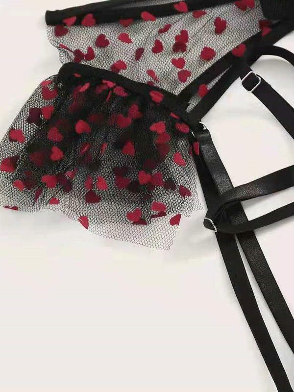 Sexy Lingerie See through mesh  Women Sexy mesh Transparent Lingerie Set