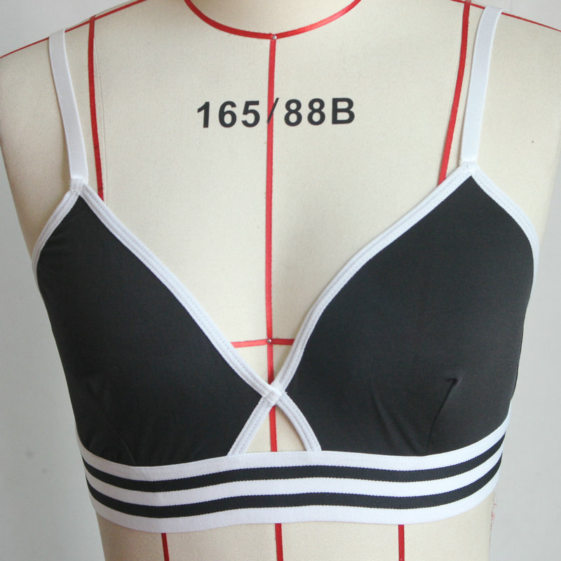 Factory direct sales black and white sports pure women&apos;s underwear sports suit