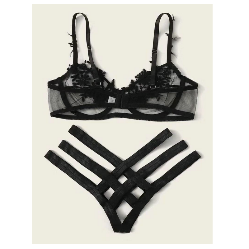 Sexy lingerie female sexy underwear hot style hollow-out  bra set women sexy underwear two-piece