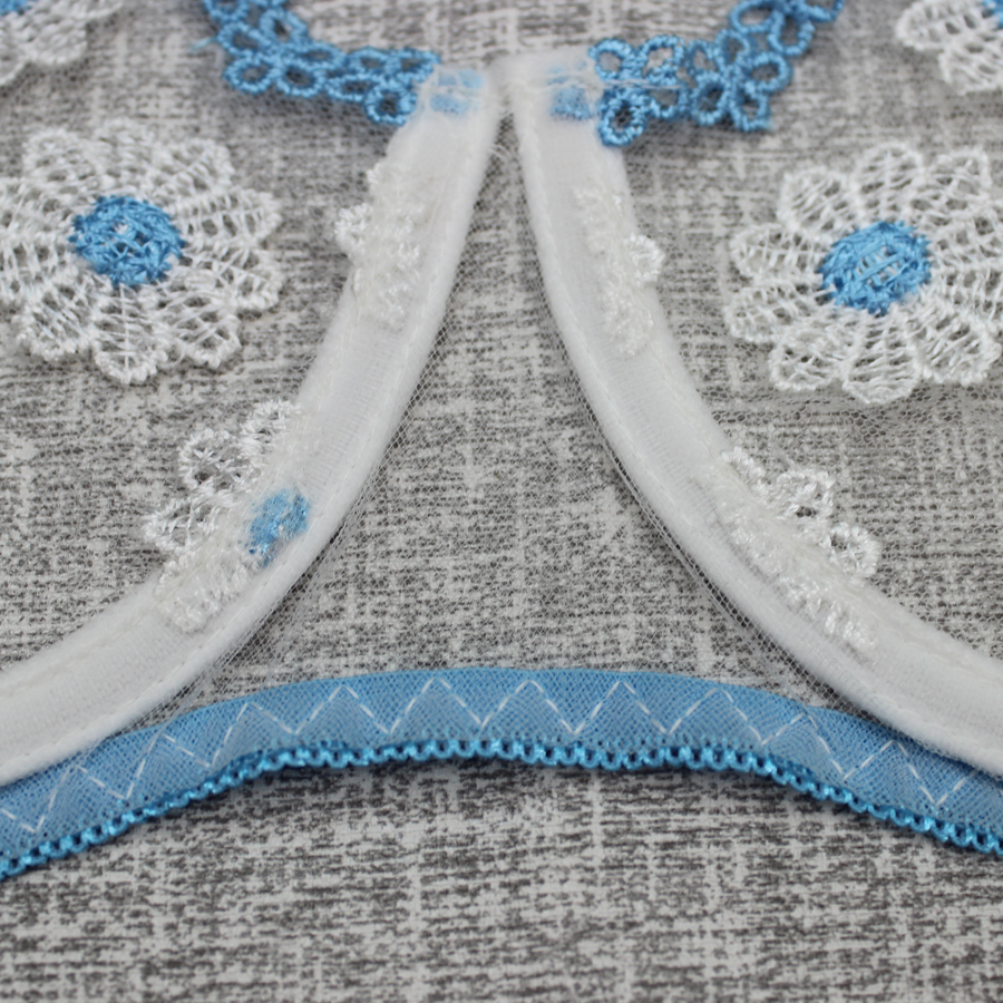 The latest fashion Daisy embroidery women&apos;s sexy mesh Underwear Lingerie Set