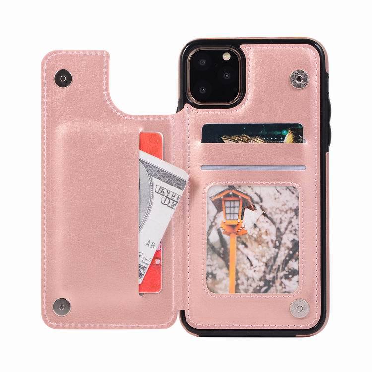 iPhone Wallet Case with Card Holder, PU Leather Kickstand Card Slots Case,Double Magnetic Clasp and Durable Shockproof Cover for iPhone 11, iPhone13pro